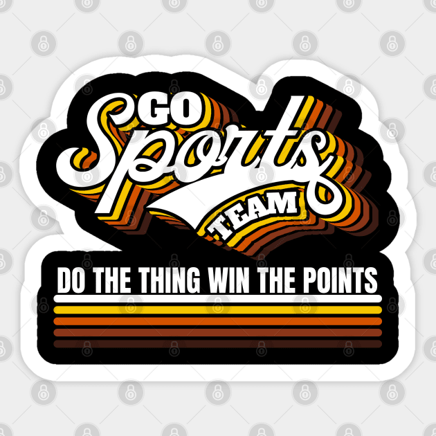 Go Sports Team Sticker by FullOnNostalgia